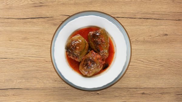 Fırında Dolma Biber